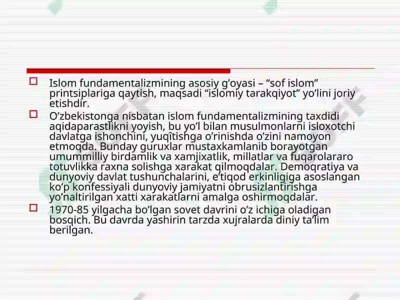 Diniy aqidaparastlikning kelib chiqishi va mohiyati 5
