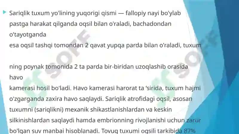 Tuxum hujayrasining qobiqlari, ularning shakllanishi 5