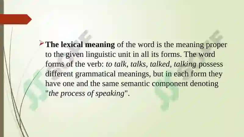 Semasiology Lecture 6 5