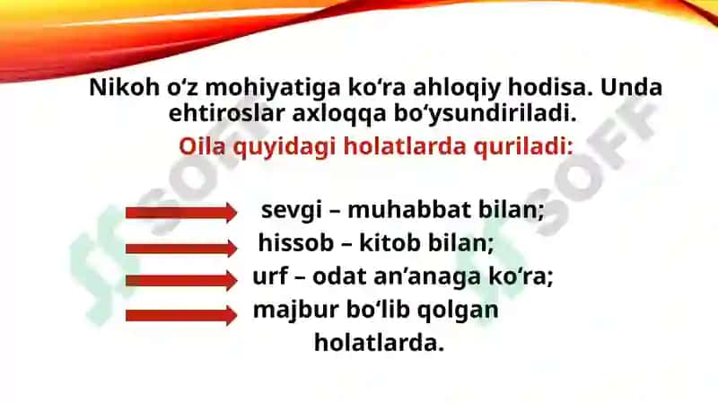 Oilaviy faoliyatni tashkil etish 5