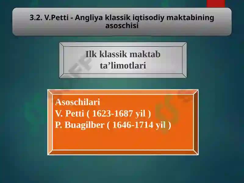 Klassik Maktabning Iqtisodiy Ta'limotlari 5