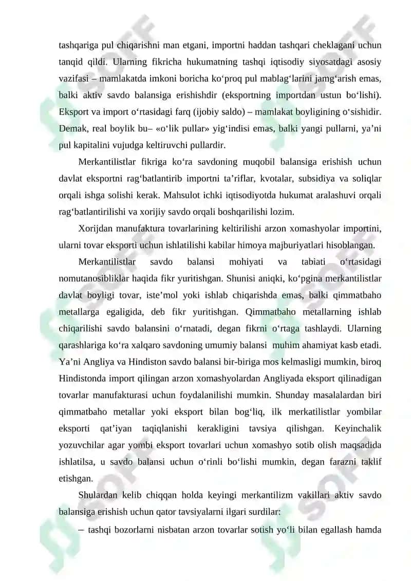 MERKANTILIZM IQTISODIY TA’LIMOTI 5