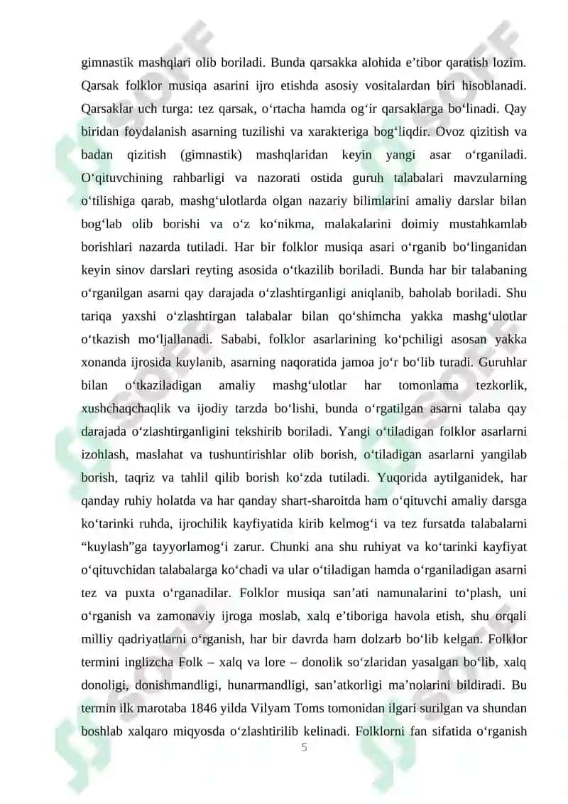 Marosim folklori janrlari va ularning badiiy talqini 5