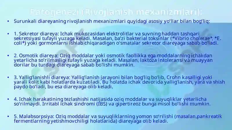 Surunkali diareya 5