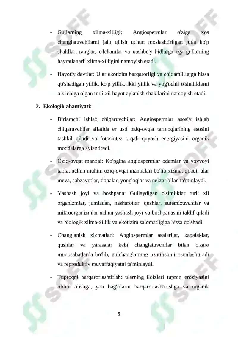 Gulli o'simliklarning kelib chiqishi 5