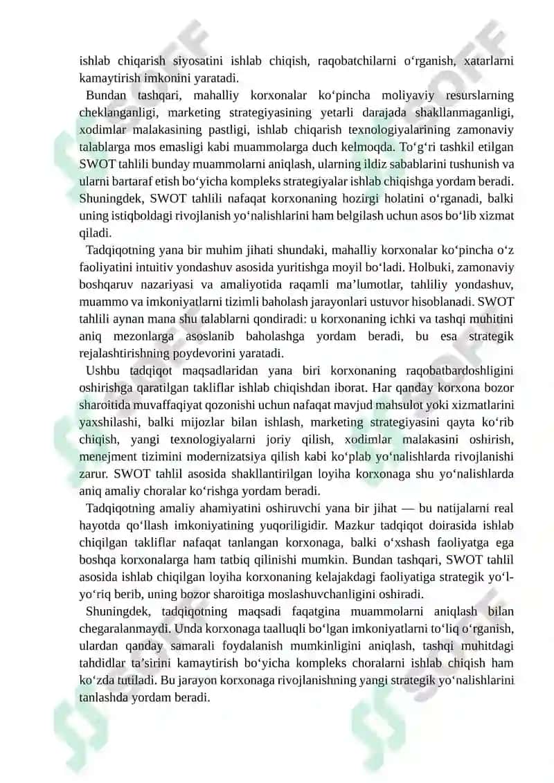 SWOT tahlil 5