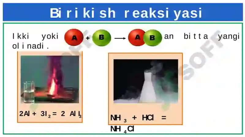 Kimyoviy reaksiya turlari.Kimyoviy energiya 6