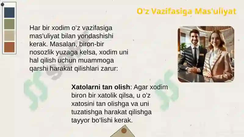 Xalqaro Mehmonxonalarda Kasbiy Etiket 6