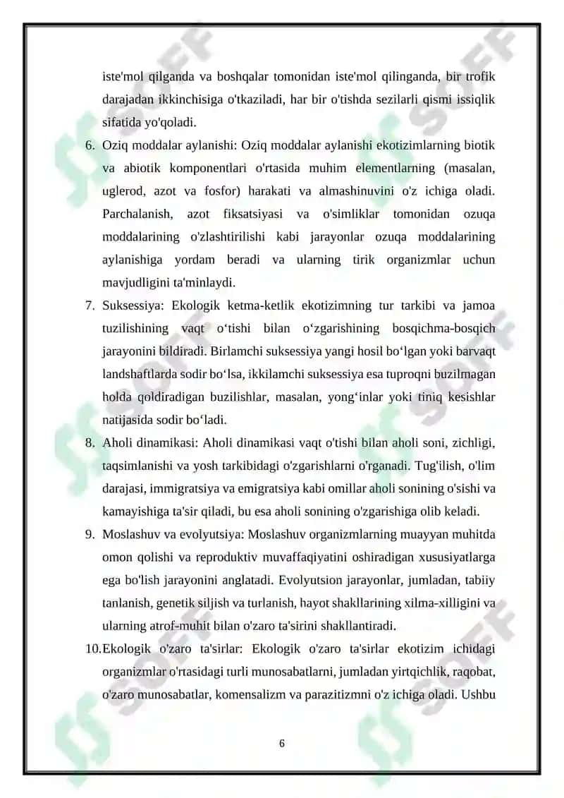 Energiya ta'minlash tizimlari 6