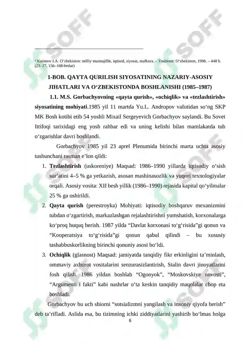 O‘ZBEKISTON QAYTA QURILISH YILLARIDA 6