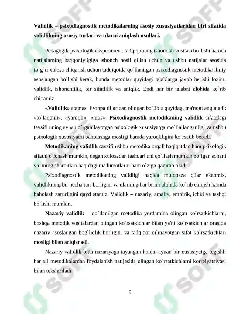 Psixodiagnostik metodikalar klassifikatsiyasi 6