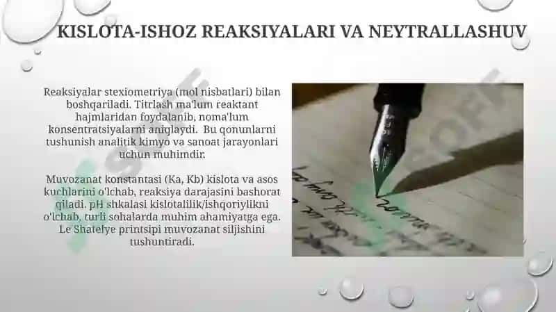 Anorganik kimyo fanining asosiy qonunlari 6