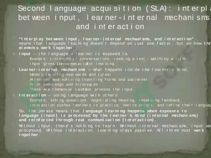 Psycholinguistic and Cognitive Processes in Language Learning 6