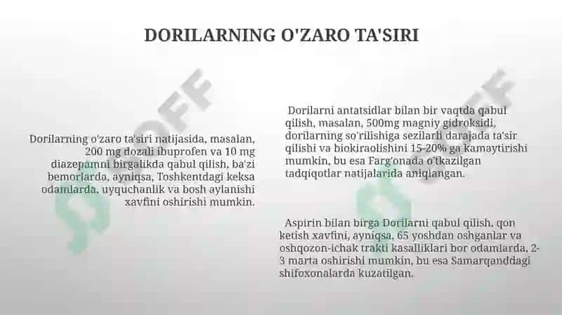 Yallig'lanishga qarshi dori vositalar 6