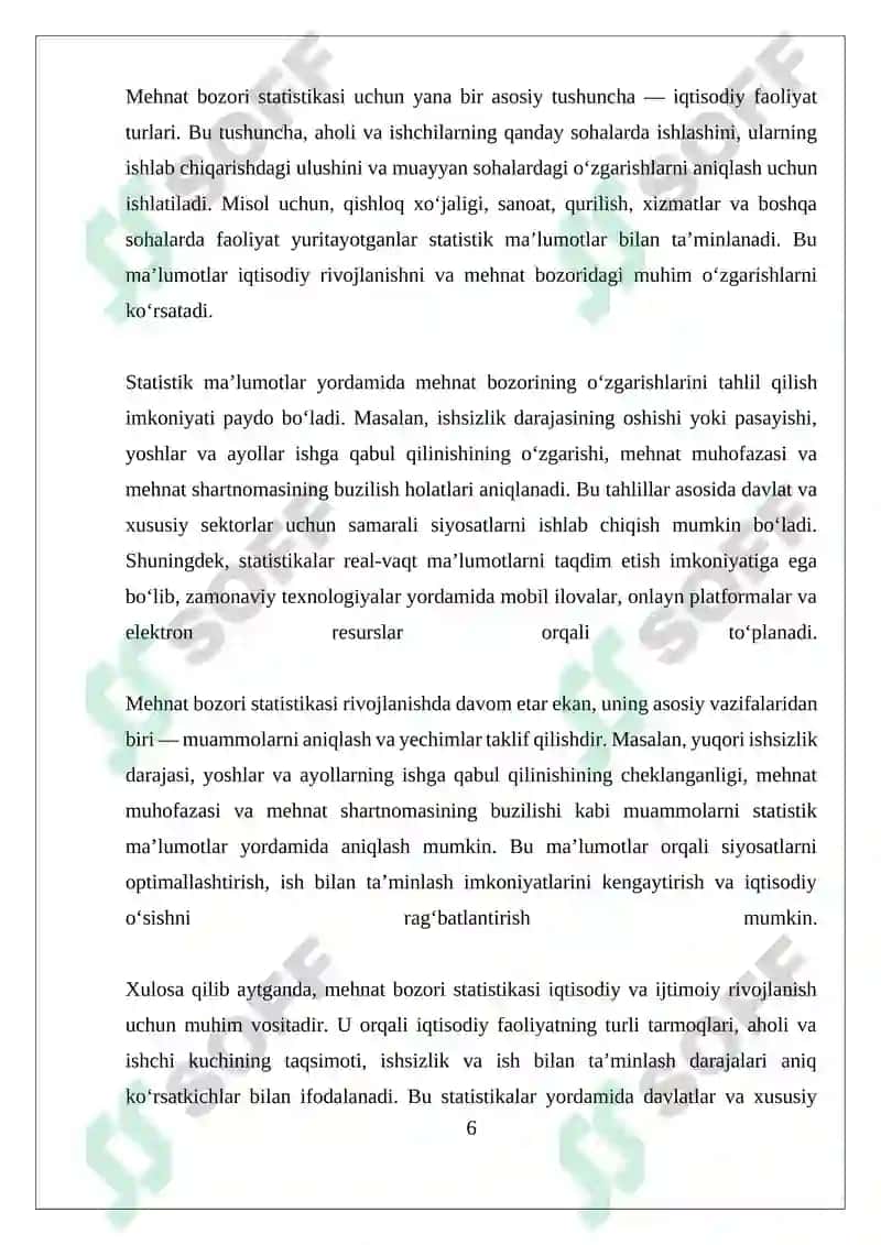 Mehnat bozori statistikasi 6