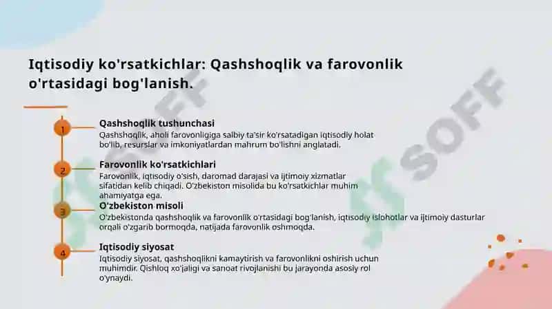 Aholining turmush darajasini o'rganish 6