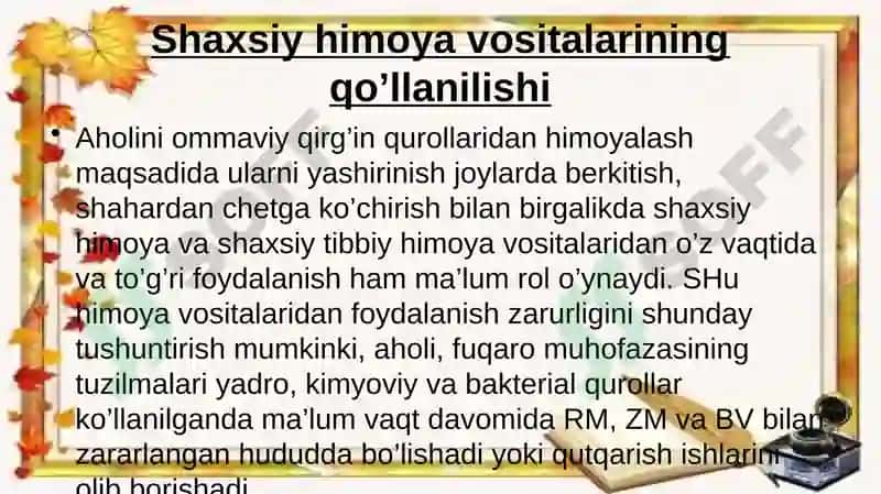 ShAXSIY HIMOYA VOSITALARI 6