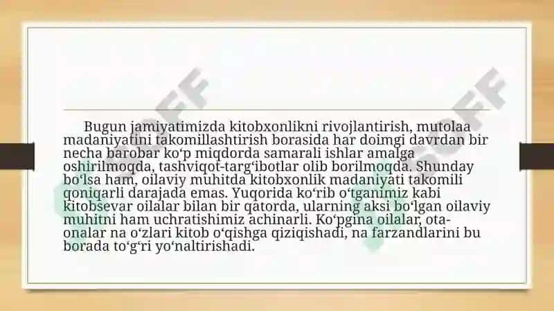 Kitobxonlik Madaniyatini Tartibiash 6