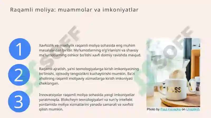 Raqamli moliya: tendentsiyalar va istiqbollar 6