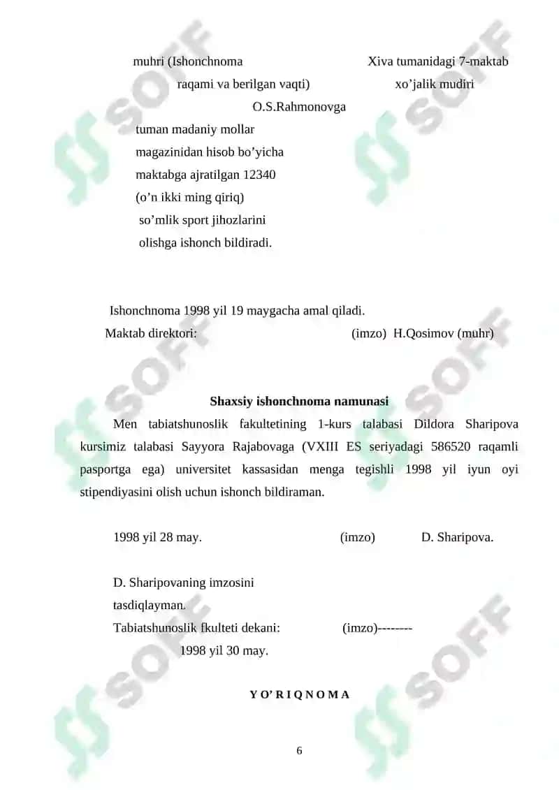 Bildirishnoma 6