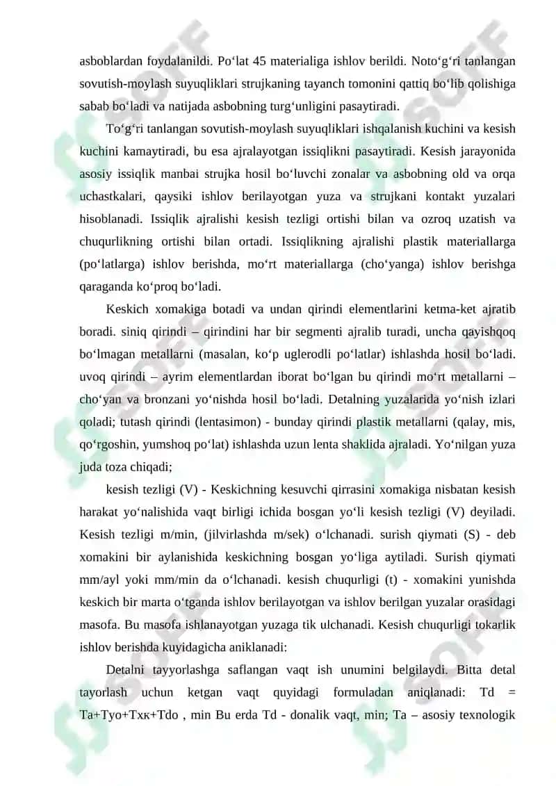 Metall kesish dastgohlarini ta`mirlashda slesarlik ishlari 6
