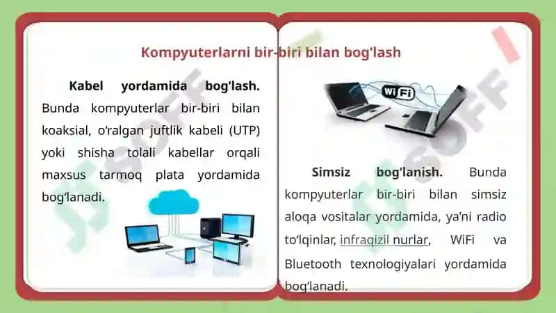 Kompyuter tarmoqlari va tarmoq texnologiyalari 6