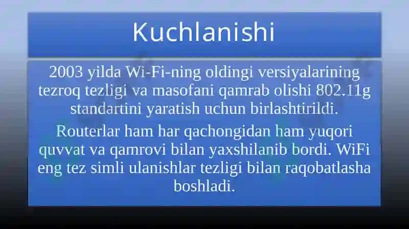 Wi-Fi texnologiyasi 6