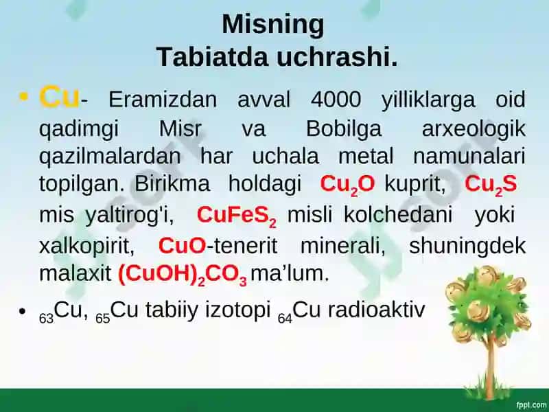 Kimyoviy elementlar davriy jadvalida joylashgan o`rni va atom tuzilishi 6