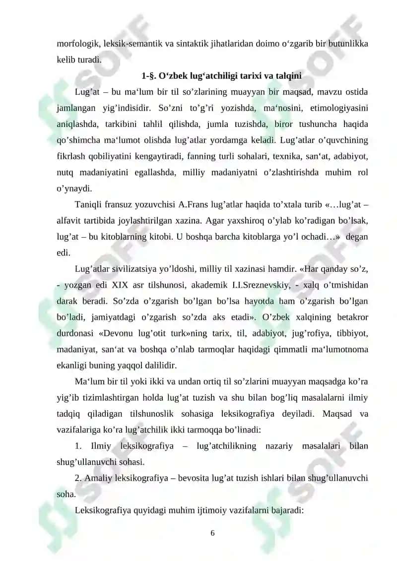 Lugʻat tuzish tamoyillari 6