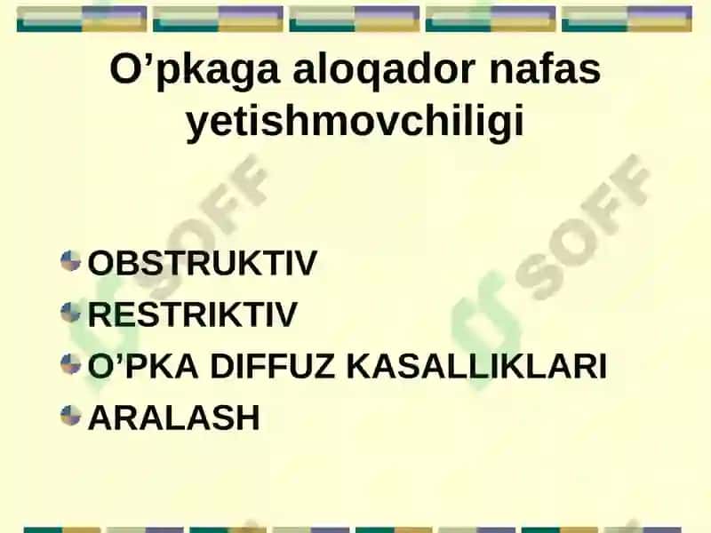 Nafas yetishmovchiligi (NE) 6