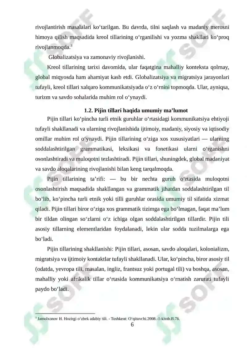 KREOL VA PIJIN TILLARI 6