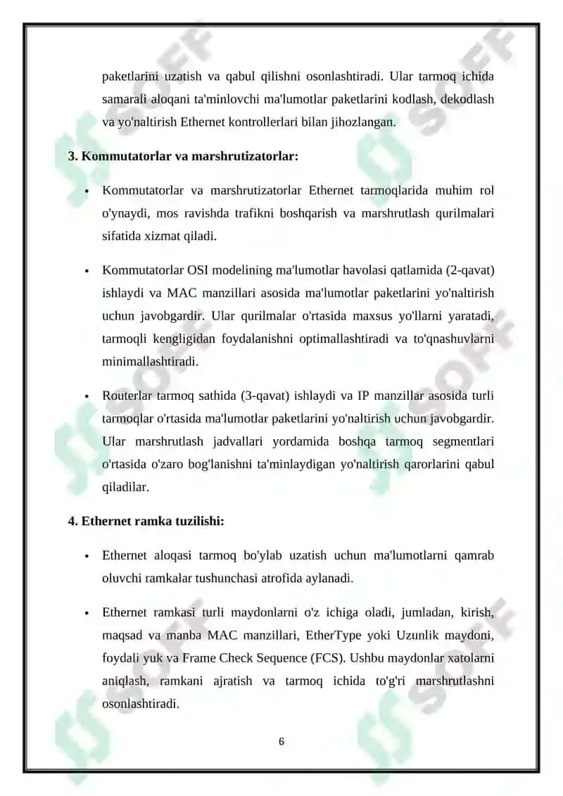 Ethernet texnologiyasi 6
