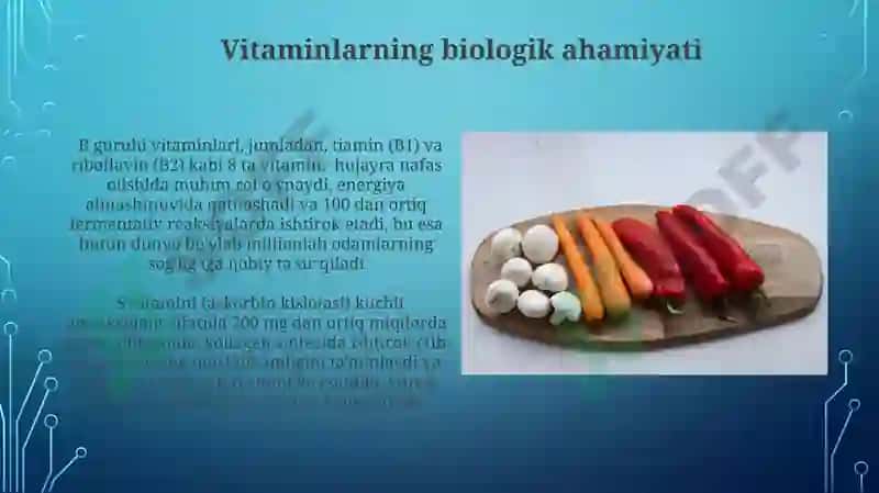 Vitaminlar klassifikatsiyasi 6