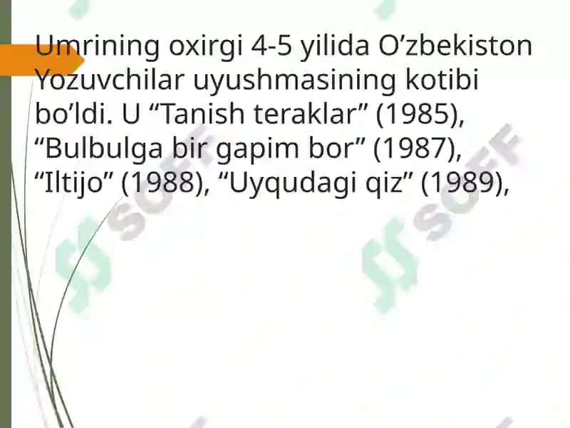 Muhammad Yusuf hayoti va ijodi 6