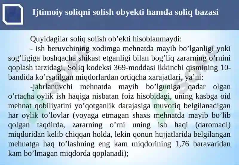Ijtimoiysoliq va yig'imlar 6
