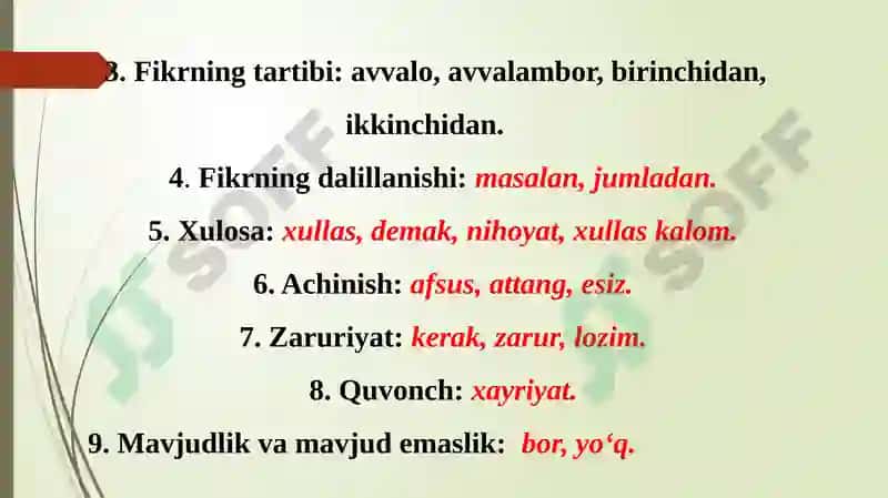 Alohida o‘lingan so‘zlar 6