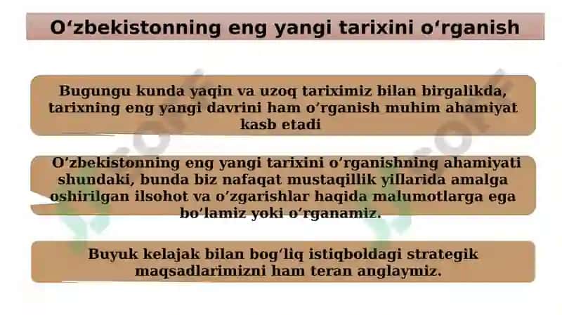 KIRISH. “O‘ZBEKISTONNING ENG YANGI TARIXI” O‘QUV FANINING PREDMETI, MAQSADI VA VAZIFALARI, NAZARIY-METODOLOGIK TAMOYILLARI. 6