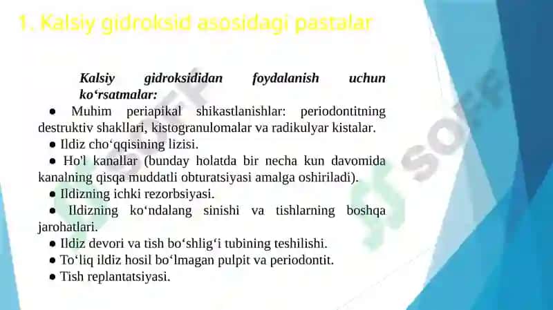 Kanalga vaqtinchalik plomba qoʻyish 6