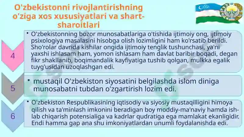 O‘zbekistonningo‘zigaxosistiqlolvataraqqiyotyo‘li 6