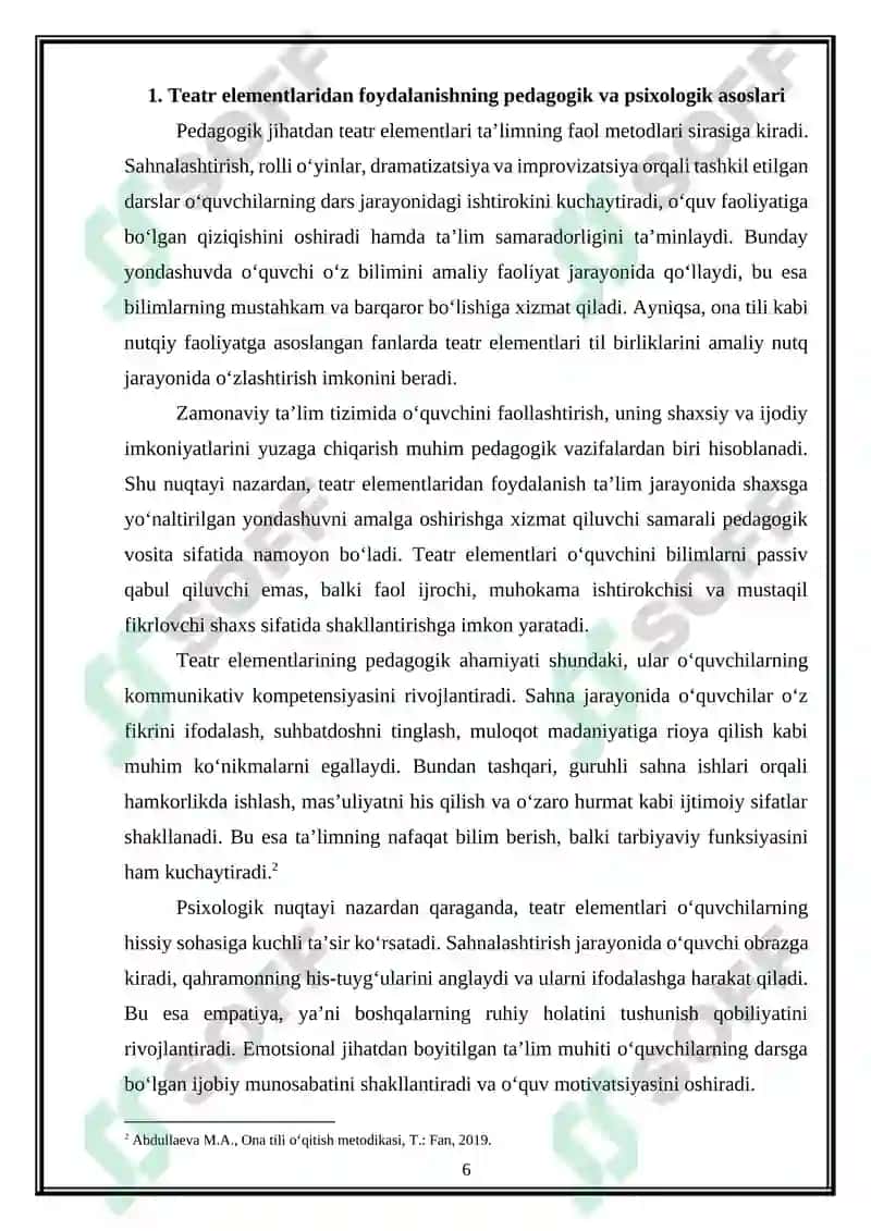 Ona tili darslarida teatr elementlaridan foydalanish 6
