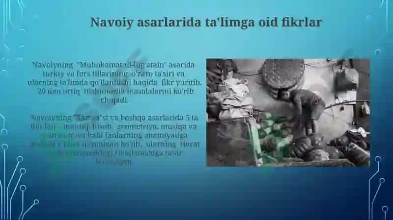 Navoiyning asarlarida tarbiya va insonparvarlik masalari 6