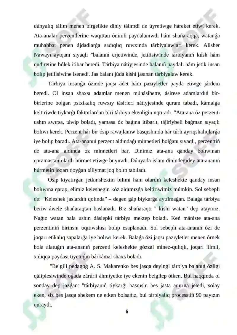 Shańaraq kurs jumısı 6