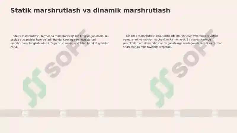 Statik marshrutlash 6
