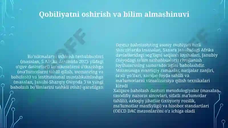 Talis Xalqaro baholash dasturi 6