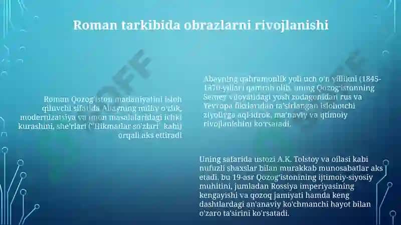 Avezovning "Abay" romani 6