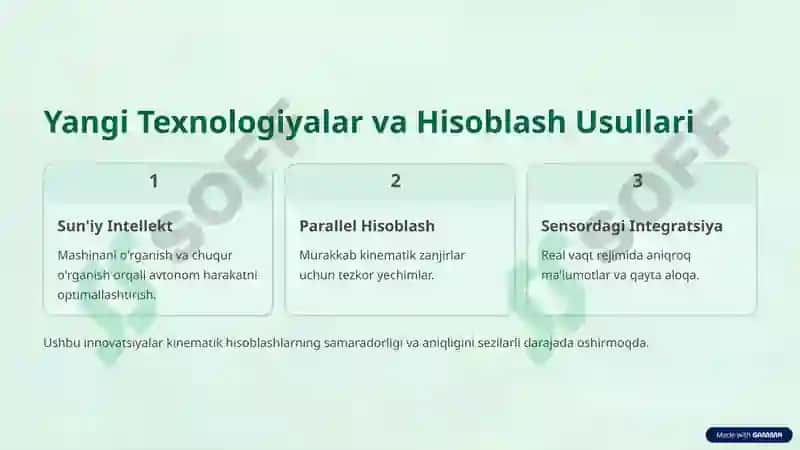 Sistema Kinematikasining Hozirgi Rivojlanish Dasturlari 6