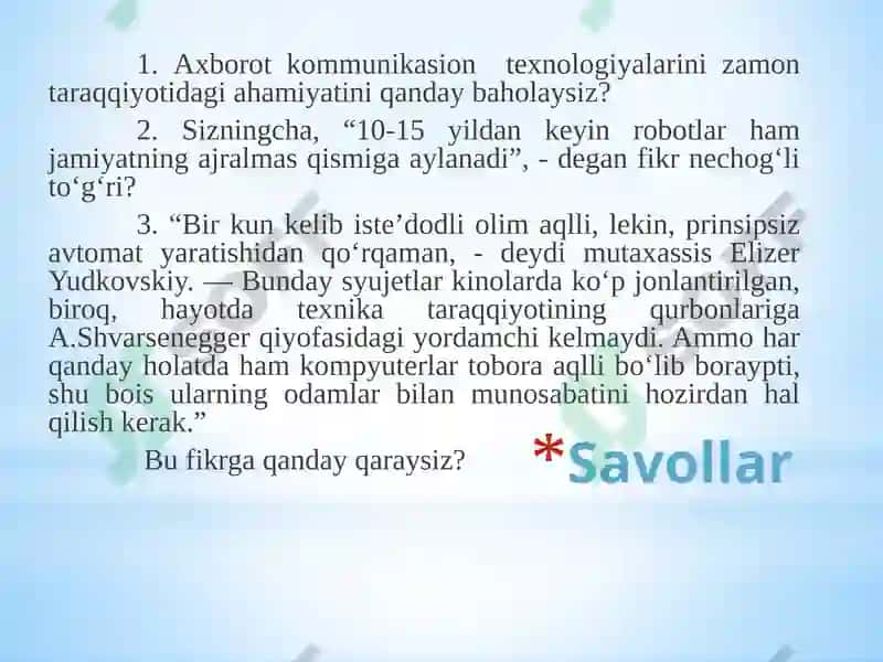 Axborotjarayonlarining dasturiy ta’minoti 6
