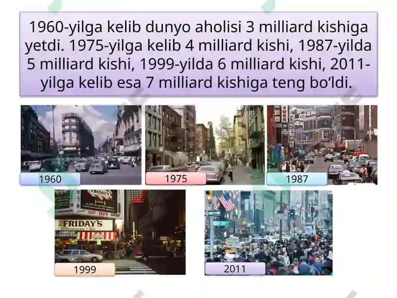 DUNYO AHOLISI VA ZAMONAVIY DEMOGRAFIK VAZIYAT 6