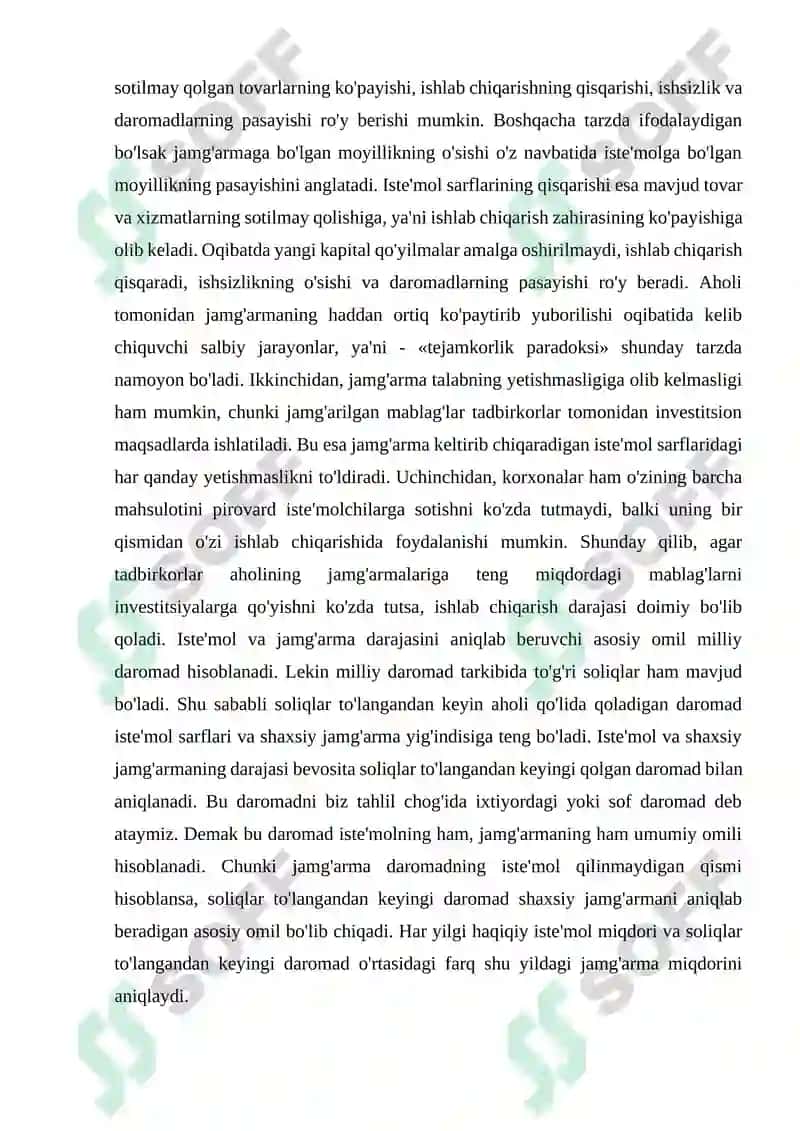 Iste’mol va uning hajmiga ta’sir etuvchi omillar 6