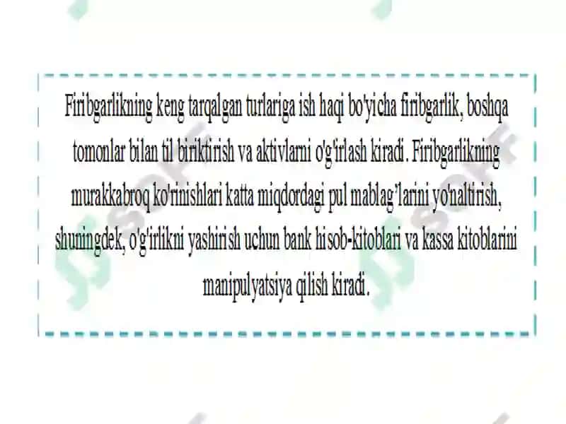 Firibgarlik haqida ta'lim 6